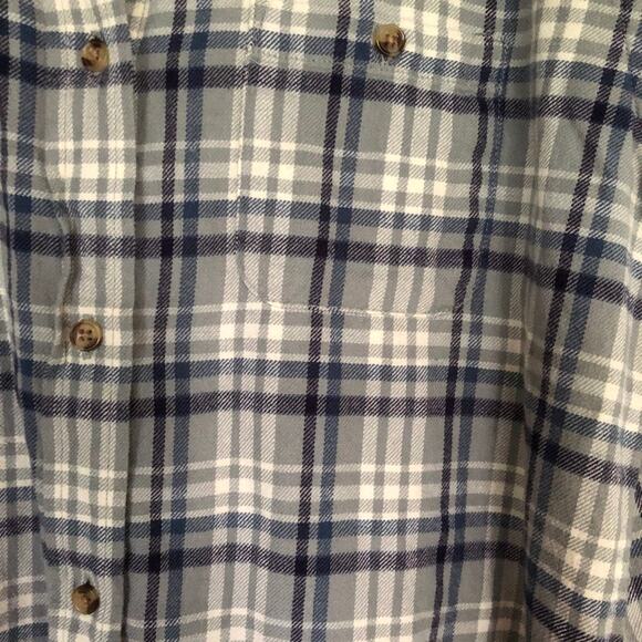 Pact Top Plaid Organic Cotton Button Up Flannel Sz S Pockets Soft Cozy - Picture 7 of 8